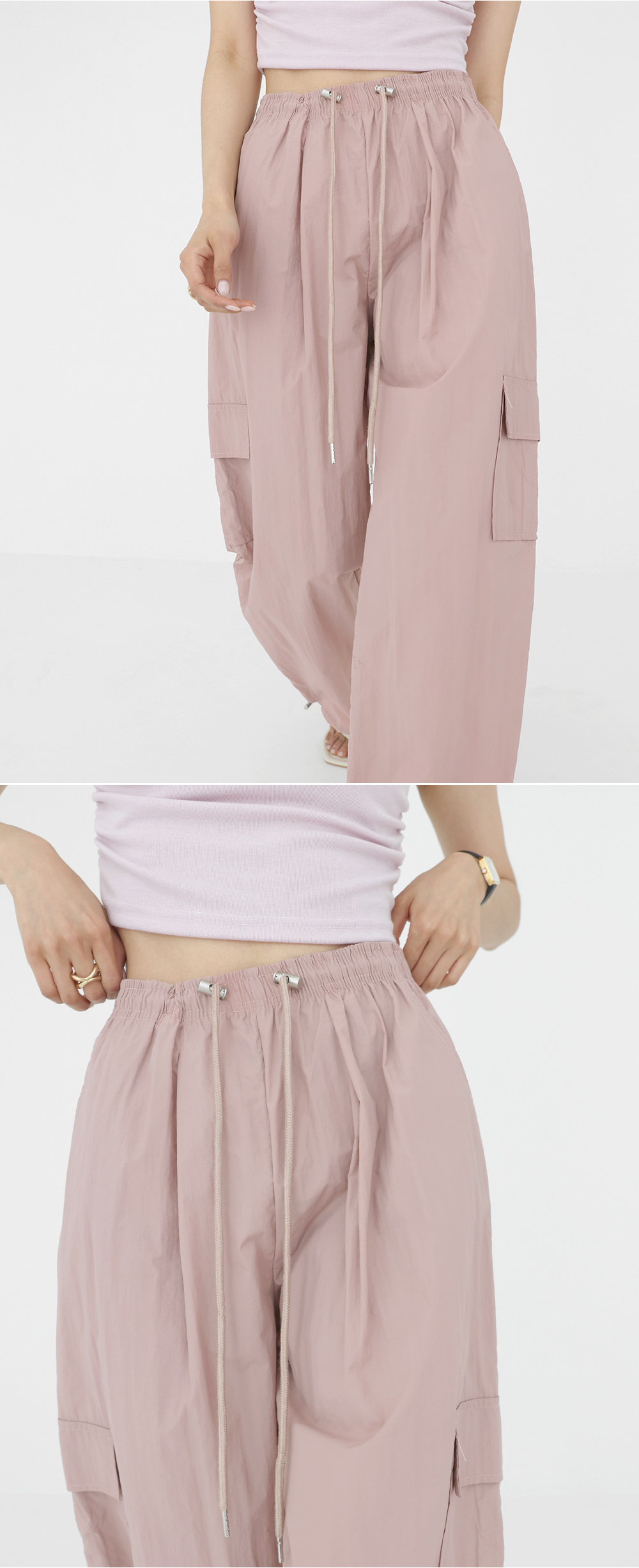 [자체제작/9천장판매] 로그 스토퍼 투웨이 나일론 조거 카고 팬츠 (5color) 상세 이미지 5